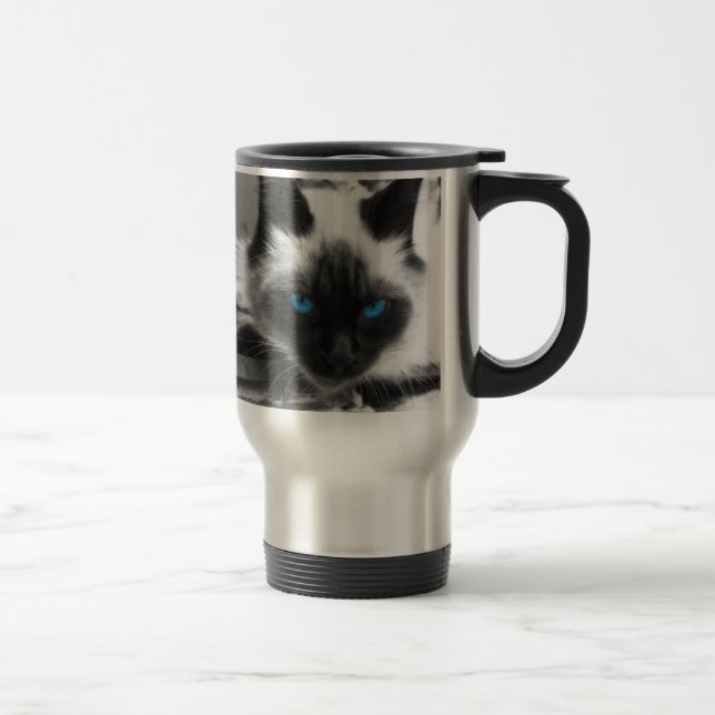 Mug De Voyage Chat siamois (Droit)