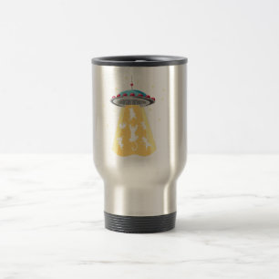 Mug De Voyage Chats de vaisseau alien design amateur de chats