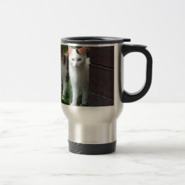 Mug De Voyage Chats dehors en train de jouer