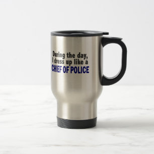 Mug De Voyage Chef de police au cours de la journée