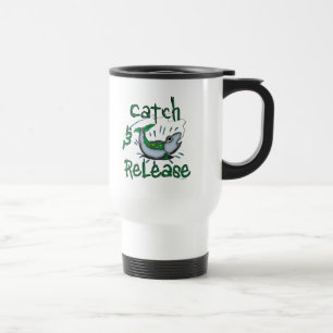 Mug De Voyage Chemises de pêche de crochet et de libération