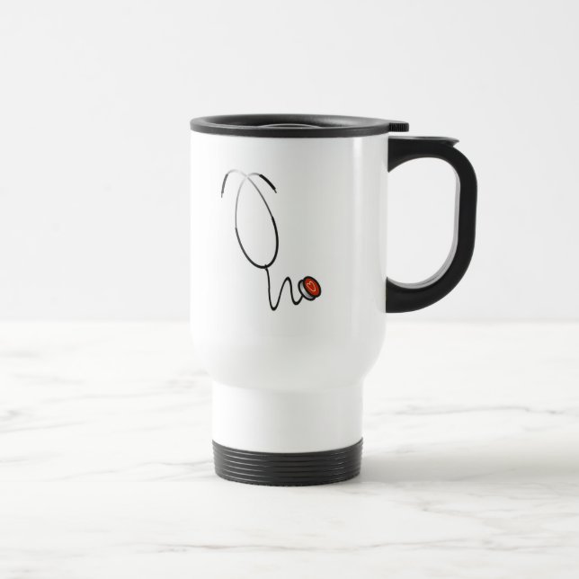 Mug De Voyage Chemises et cadeaux Stethoscope (Droite)