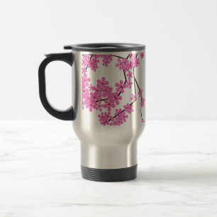 Mug De Voyage Cherry Blossom Design Voyage Boisson Mug