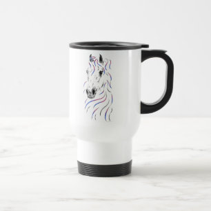 Mug De Voyage Cheval Arabe élégant