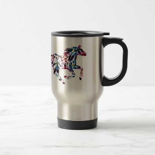 Mug De Voyage cheval d'appaloosa soutenu pour se tenir (Droit)