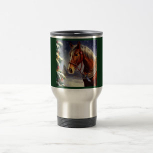Mug De Voyage Cheval de Noël 1