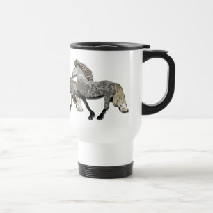 Mug De Voyage Cheval islandais gris pommelé Astrid Art déco