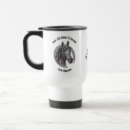 Mug De Voyage Cheval Lover Vintage Sketch Horseshoe Best Friend