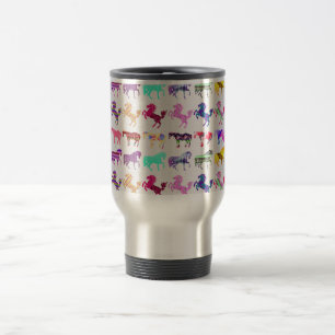 Mug De Voyage Chevaux mignons de Multi-Motif