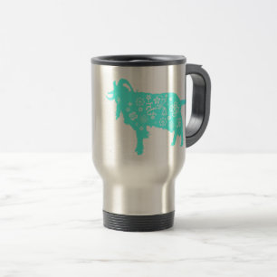 Mug De Voyage Chèvre bleue Vietnamien Année Chinoise Zodiac Voya