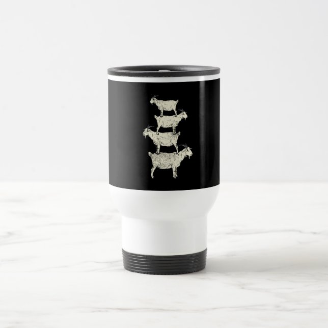 Mug De Voyage Chèvre Retro (Centre)