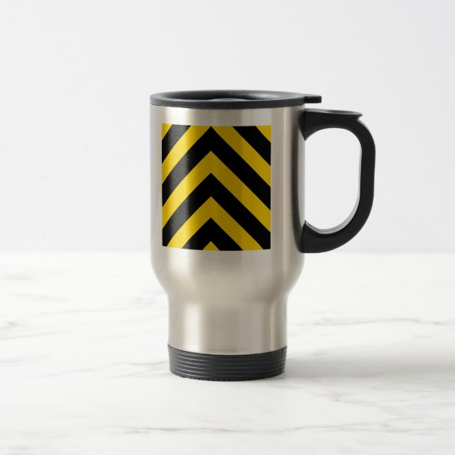 Mug De Voyage Chevrons audacieux de la route (Droit)