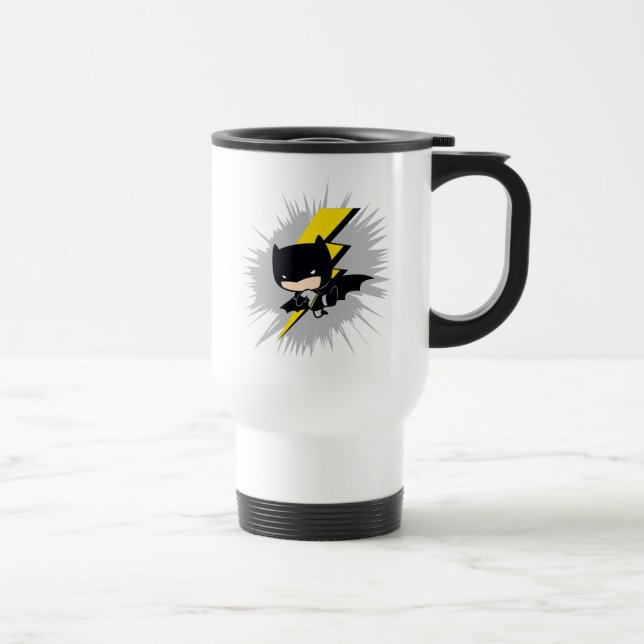 Mug De Voyage Chibi Batman Lightning Kick (Droite)