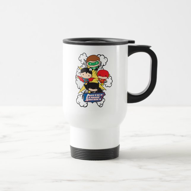 Mug De Voyage Chibi Justice League of America Explosion (Droite)