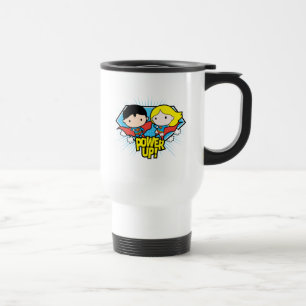 Mug De Voyage Chibi Superman & Chibi Supergirl Power Up!