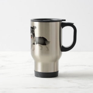 Mug de voyage Chien Border Collie chiot Café Amour