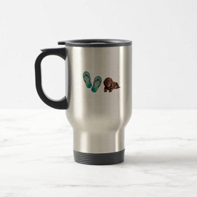 Mug De Voyage Chien Dachshund (Gauche)