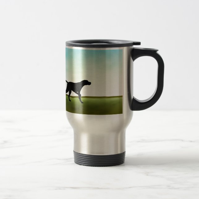Mug De Voyage Chien herbeux d'indicateur de champ (Droit)
