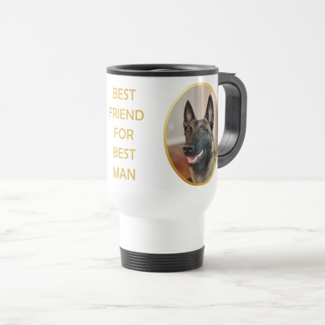 Mug De Voyage Chien malinois (Devant droit)