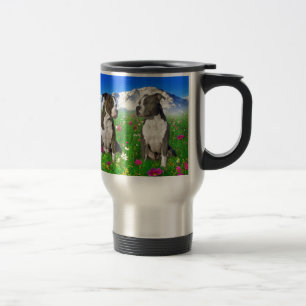 Mug De Voyage Chiens Brindle et bleus du Staffordshire et de