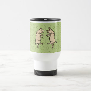 Mug De Voyage Chiens de danse antiques : Jig de pige Vintage fan