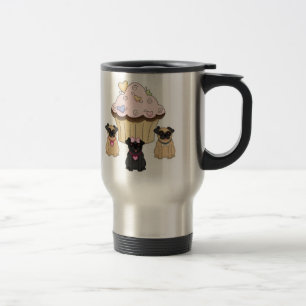 Mug De Voyage Chiens doux de carlin de petit gâteau