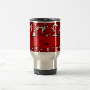 Mug De Voyage Chiens rouges nommés personnalisés d'épagneul de