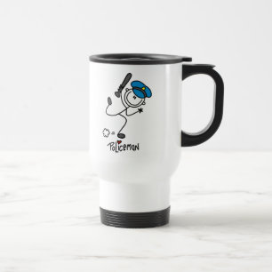 Mug De Voyage Chiffre de base policier de bâton