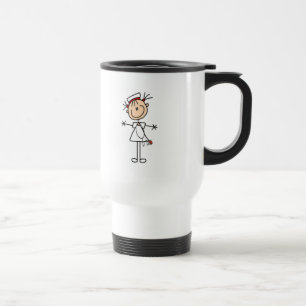 Mug De Voyage Chiffre femelle blanc cadeaux de bâton de