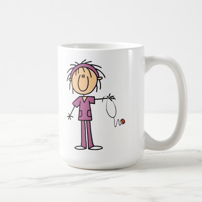 Mug De Voyage Chiffre femelle blanc T-shirts et cadeau de bâton (Droite)