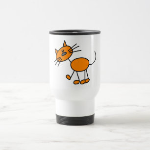 Mug De Voyage Chiffre T-shirts et cadeaux de bâton de chat