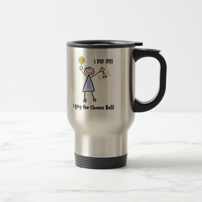 Mug De Voyage Chimio Bell - le Général Cancer de femme (Droit)