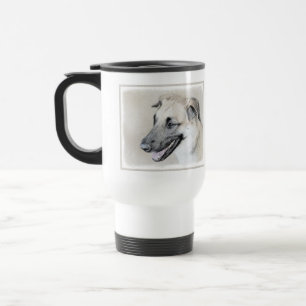 Mug De Voyage Chinook (Oreilles Laissées) Peinture - Art Chien o