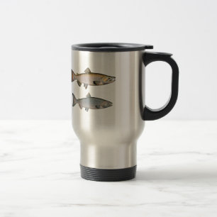 Mug De Voyage Chinook - saumon quinte (engendrant la phase)