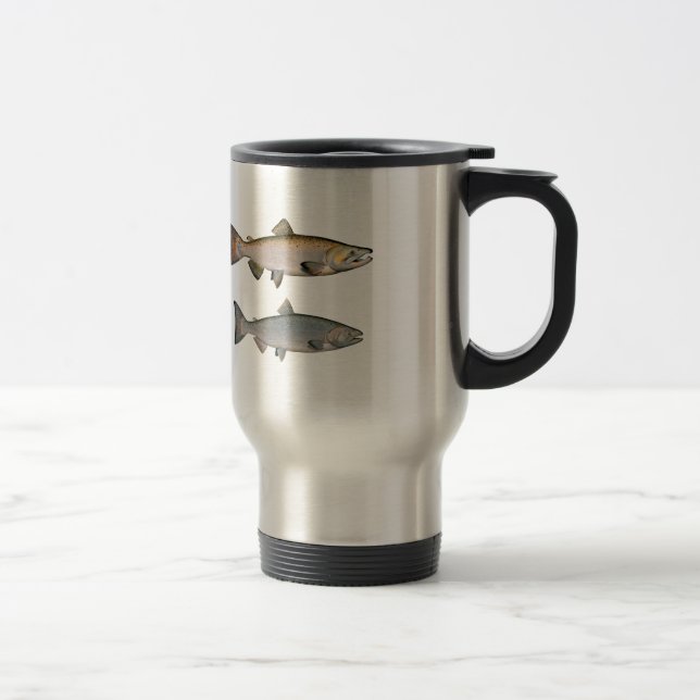 Mug De Voyage Chinook - saumon quinte (engendrant la phase) (Droit)
