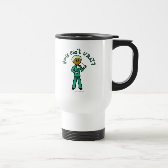 Mug De Voyage Chirurgienne noire en écologie (Droite)