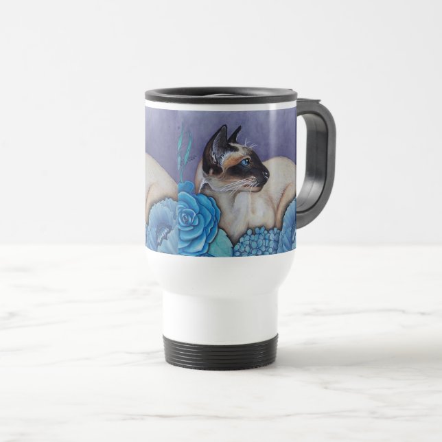 Mug De Voyage Chocolat Siamese Point (Devant droit)