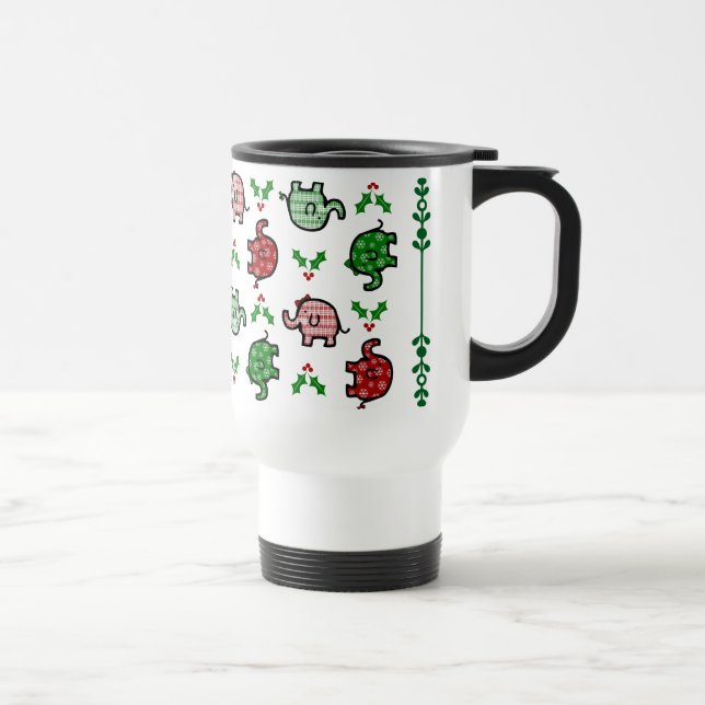 Mug De Voyage Christmas Elephant Thermal Tumbler (Droite)