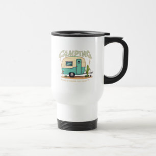 Mug De Voyage Citation Camper et Camping Vintage