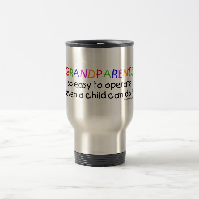 Mug De Voyage Citation d'amour de grands-parents (Centre)