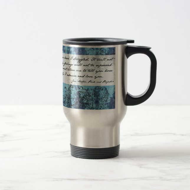 Mug De Voyage Citation de fierté et de préjudice (Droit)