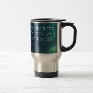 Mug De Voyage Citation de Rumi céleste