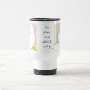 Mug De Voyage Citation pointillée de Rumi de tulipe
