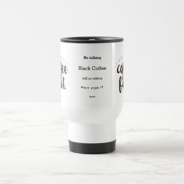 Mug De Voyage Citations de calligraphie Lettrées de première mai (Centre)