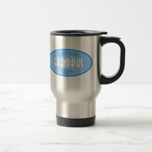 Mug De Voyage Club de grand-papas de première fois (bleu)