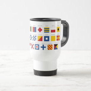 Mug De Voyage Code international d'alphabet de signaux