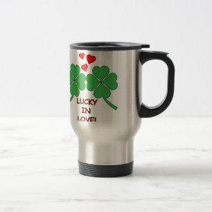 Mug De Voyage Cœur Chanceux Trèfle à Cœur