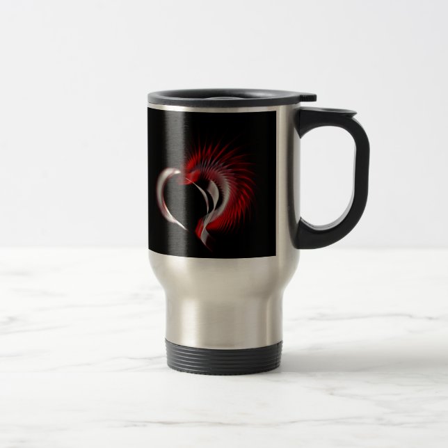 Mug De Voyage Coeur métallique (Droit)