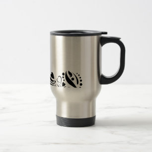 Mug De Voyage Coeur noir