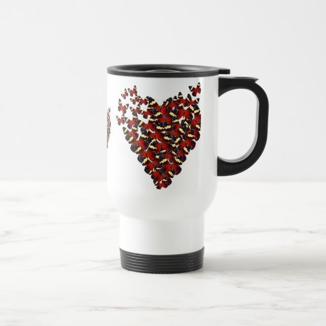 Mug De Voyage Coeur papillon (Droite)